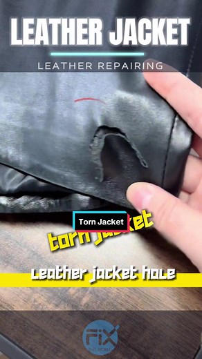 How to #fix a torn #leather #jacket #diy ? #restoration #repair #restore