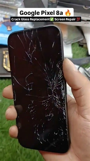 Google pixel 8A crack screen Gorilla glass replacement ✅ screen repair