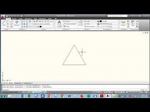 Dibujo de un triángulo en AutoCAD_Dr. Víctor Cruz