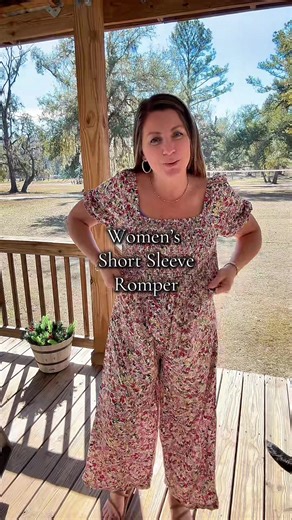 Women’s short sleeve romper @DOKOTOO-US #womensdress #womensromper #rompers #springoutfit #tiktokshopstarterpicks