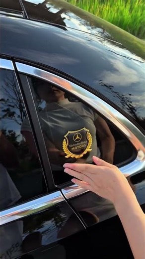 Elegant Car Sticker for Classy Look 😎✨ #CarModification#mercedesbenz #trending #viralvideo #shorts