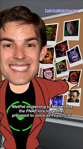 MatPat with Megan Fox #fnaf #fivenightsatfreddys #fnafmovie #fyp #shorts