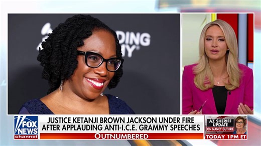 Justice Ketanji Brown faces backlash for applauding anti-ICE rhetoric at the Grammys