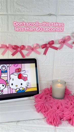 DIY Paper Bow Garland! 🎀✨ | Aesthetic Room Decor 2026