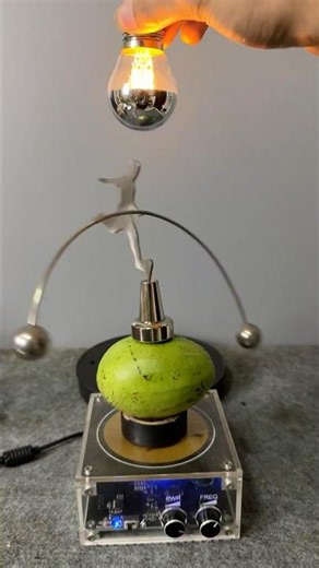 Lightning Power #experiment #teslacoil #shorts