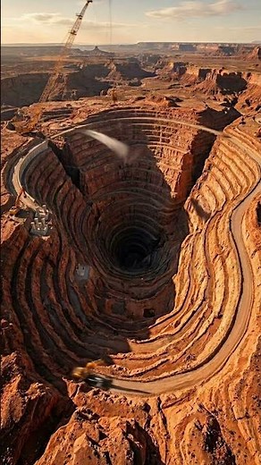 How This Giant Spiral Quarry Bridge Road Is Built Step by Step #bridgeconstruction #construction