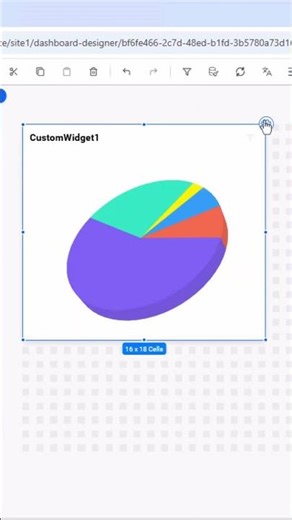 How to Add a 3D Pie Chart Custom Widget