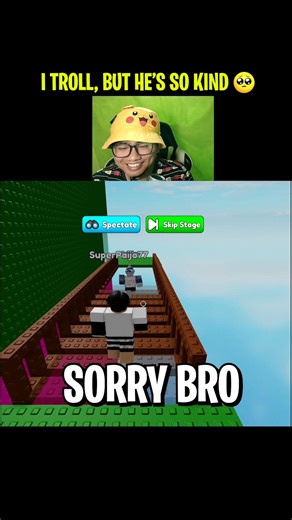 OMG I feel sorry troll him 😥 Best roblox player every ☺#roblox #usa