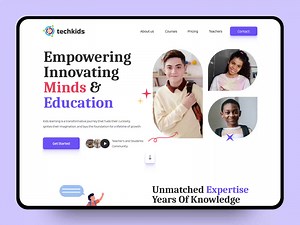 Kids Education Website Design