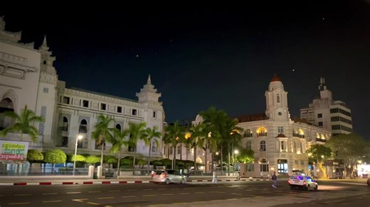 Exploring Late Night Vibes in Sule, Yangon