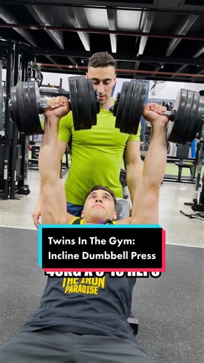 Incline Dumbbell Press Workout for Twins at the Gym