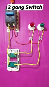 209K views · 2.2K reactions | 2 gang Switch Connection #fbreels #fbreelsvideo #viralreelsfb #reelsfb #electricaltutorial #reels #everyone | Electrical Tutorial | Facebook