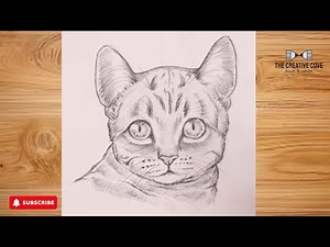 How to Draw a Cat 🐱 | Easy Cat Sketch for Beginners | Step-by-Step Pencil Drawing