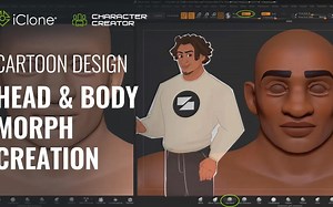 快速卡通设计＃1-角色的头部和身体变形创建 Character Creator 3 - by