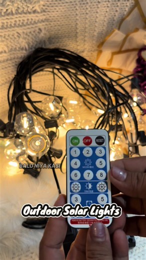 Outdoor Solar Lights 25pcs Bulb, 15m Light Stick