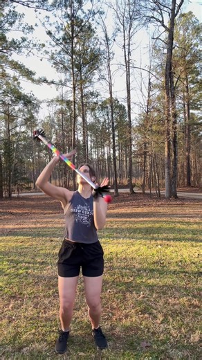 Thank you for the advice on my contact staff being way to tall! Got the proper length now, here’s a sped up first practice session 🌀 #contactstaff #staff #learnsomethingnew #practice