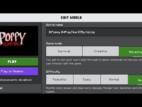 Minecraft Poppy playtime Horror map by Ks1ng full gameplay (Survive)