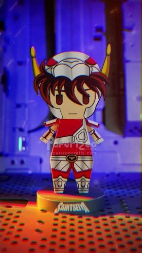 #saintseiya Available now at paperizedcrafts.com #pegasusseiya #ペーパークラフト#paperizedcrafts #anime