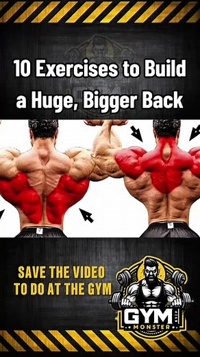 10 Exercises to Build a Huge, Bigger Back #fitness #bodybuilding #gymlife #training #exercise #gymtok #backworkout #back