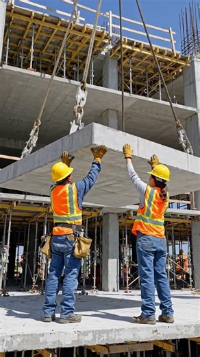 Precast concrete structures to make multi story building #precastconcrete