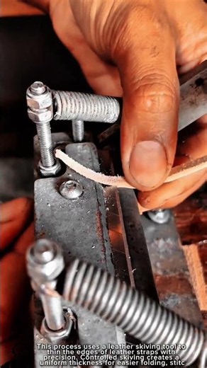 Leather Strap Skiving Work Tool Using Leather Skiving Tool #worktool