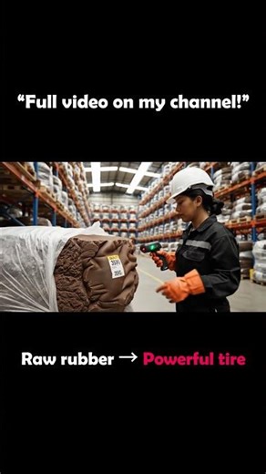 This is What Happens to Raw Rubber in a Tire Factory #Shorts #production #engineering