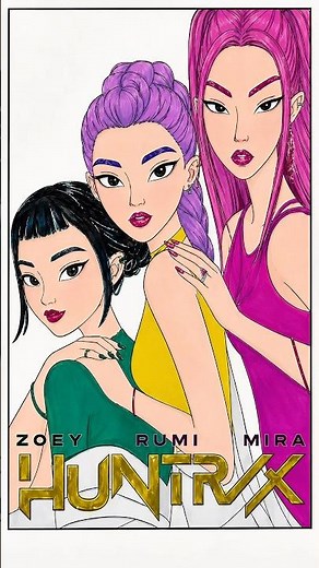 K-pop Demon Hunters: Coloring Rumi, Zoey and Mira #coloring #kpopdemonhunters