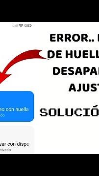 Fingerprint lock disappeared solution/error fingerprint lock