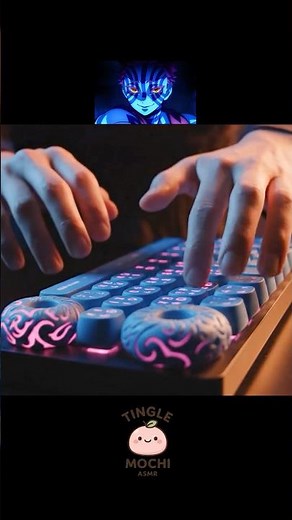 Demon Slayer Upper Moons Keyboard ASMR ⚔️ Muzan, Akaza & Kokushibo #shorts