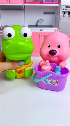 ASMR Unboxing Loopy & Pororo Washing Machine Set | Satisfying Toy ASMR #shorts