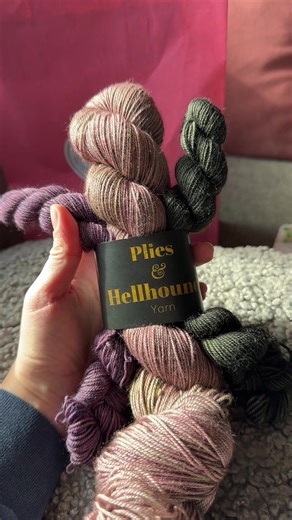 The yarn haul you asked to @Paloma, plus some new progress markers from Wool and Grey! @Plies and Hellhounds #pliesandhellhounds #knittok #knitting