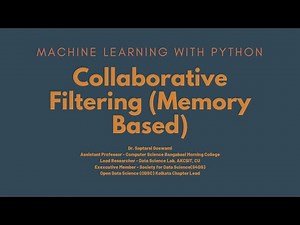 Collaborative Filtering (Memory Based)