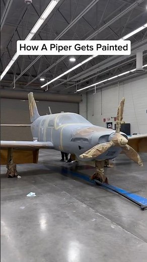 How a Piper aircraft gets painted