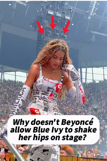 Why doesn't Beyoncé allow Blue Ivy to shake her hips on stage？she has set three strict rules for her blue.#cowboycartertour #beyonce #dance #blueivy #fyp