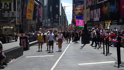 Times Square, Walk, Times Square Nyc. Free Stock Video