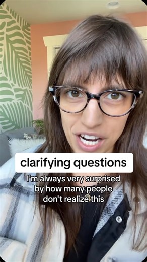 1.7K views · 67 reactions | It’s okay to ask clarifying questions in your job interviews! #interviews #jobinterviews #jobinterview #interviewquestions | Tali Shlafer | Facebook