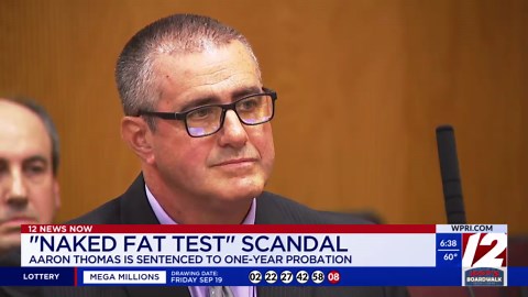 Aaron Thomas gets 1 year probation in ‘naked fat test’ case