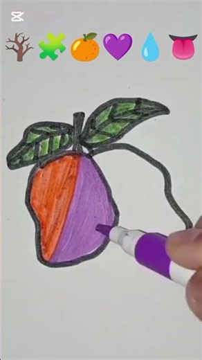 Mango🥭, colored pencils #drawing #colored #art