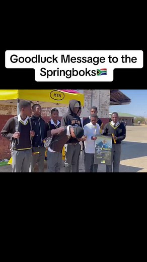 Sekano-Ntoane Students Support Springboks Before Match