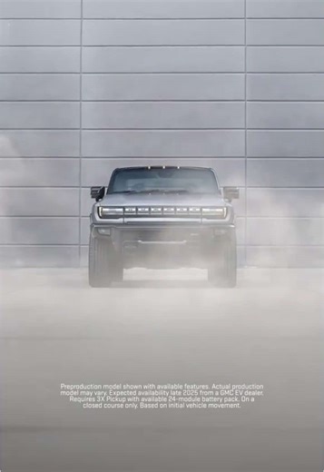 Speed is of the essence in the new 2026 GMC HUMMER EV Carbon Fiber Edition Pickup. #GMCHUMMEREV