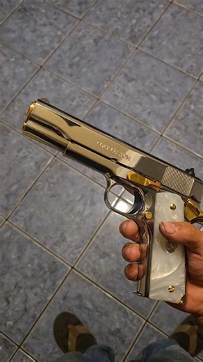 38 super Colt Custom 1911 gold accents