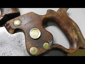 Antique Disston Hand Saws.