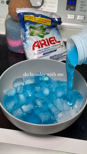 do laundry with me 🧊🦋🧼 #laundrytok | Powder ASMR