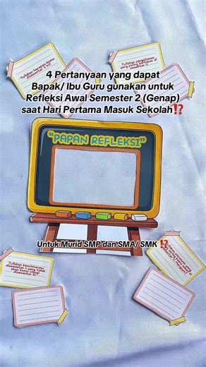 4 Pertanyaan Refleksi Awal Semester 2 untuk Murid