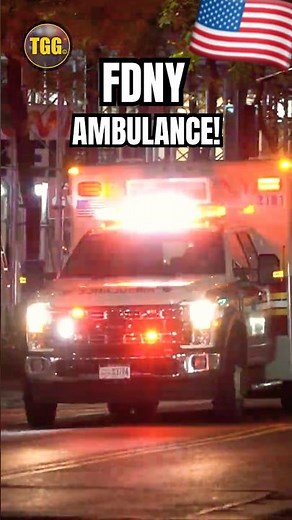 FDNY Ambulance Nighttime Response!