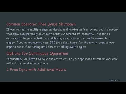 Understanding Hobbyist Dynos on Heroku: Do They Run Out of Dyno Hours?