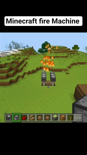 How to Make a Redstone Fire Machine in Minecraft (Step-by-Step) #minecraft