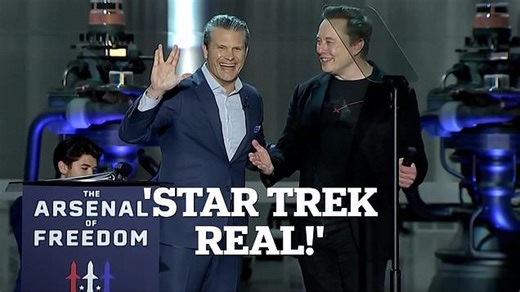 Hegseth encourages Musk's 'Star Trek' vision to expand space travel