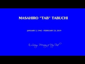 Masahiro "Tab" Tabuchi a tribute