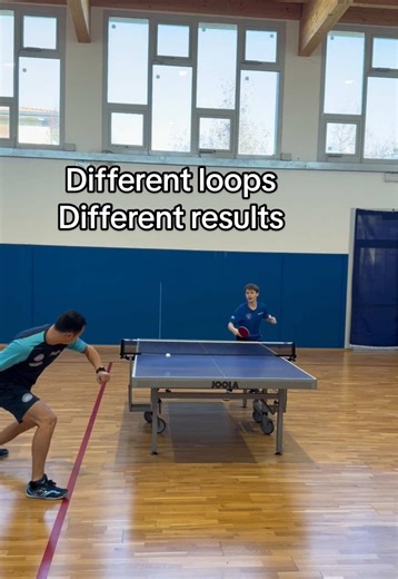 Different choices, Different results. #tabletennis #pingpong #loop #forehand #tabletenniscoach